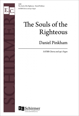 Daniel Pinkham, The Souls of the Righteous SATBB, optional Organ Stimme