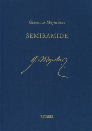 Giacomo Meyerbeer, Semiramide Opera Partitur-Set Gebunden