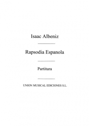 Isaac Albniz, Rapsodia Espanola 2 Pianos Partitur