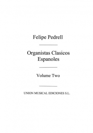 Antologia De Organistas Clasicos Vol.2 Orgel Buch