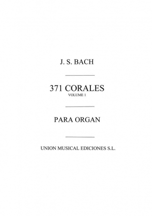 371 Corales Volume 1 Orgel Buch