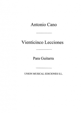 Coleccion de Veinticinco Lecciones Gitarre Buch