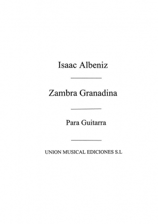 Isaac Albniz, Zambra Granadina Gitarre Buch