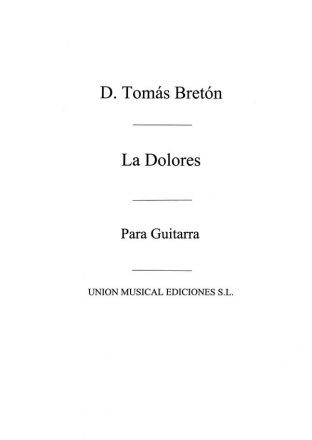 Jota From La Dolores Opera, Guitar Buch