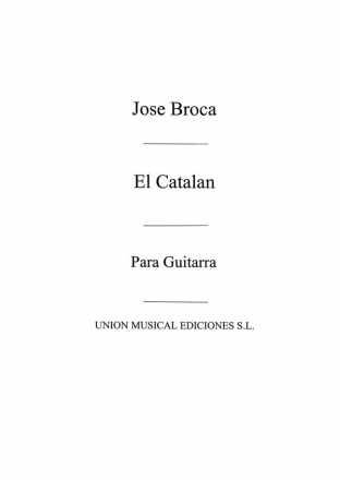 El Catalan, Vals Gitarre Buch