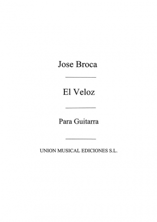 El Veloz, Vals Gitarre Buch