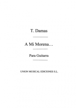 A Mi Morena Malaguena Gitarre Buch