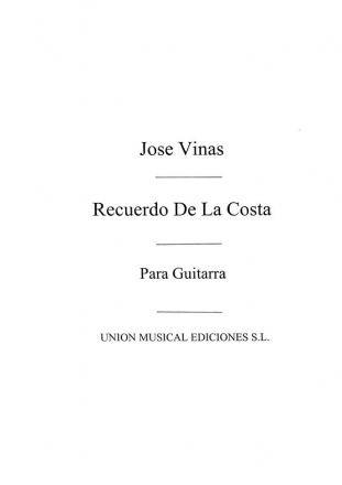 Recuerdo De La Costa Pequena Romanza Gitarre Buch