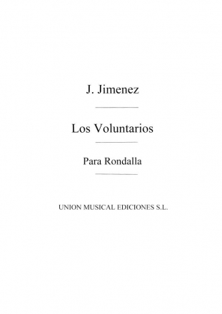 Gernimo Gimnez, Los Voluntarios Pasadoble for Guitars Formation Gitarre Buch