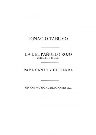 La Del Panuelo Rojo Zortzico Vocal and Guitar Buch