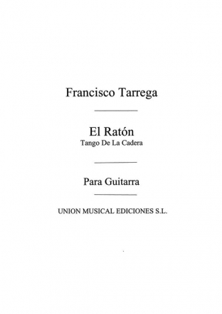 El Raton ,Tango Gitarre Buch