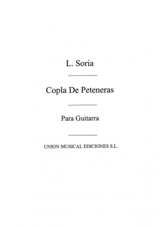 Copla De Peteneras Gitarre Buch