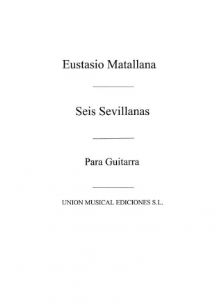 Seis Sevillanas No.3 Gitarre Buch