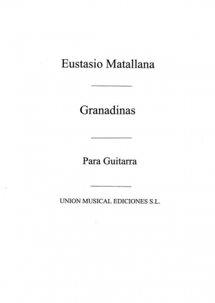 Granadinas No.6 From Bailes Populares Espanoles Gitarre Buch