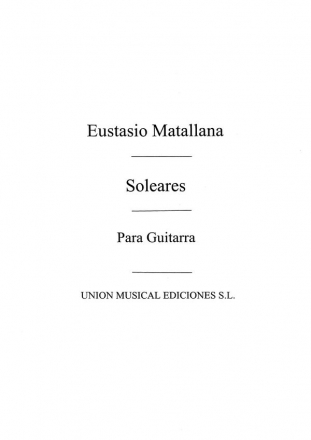 Soleares No.7 From Bailes Populares Espanoles Gitarre Buch