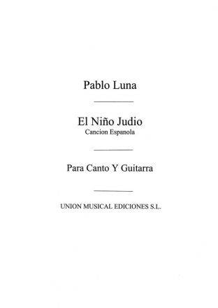 El Nino Judio Cancion Espanola Vocal and Guitar Buch