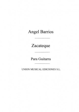 Zacateque Gitarre Buch