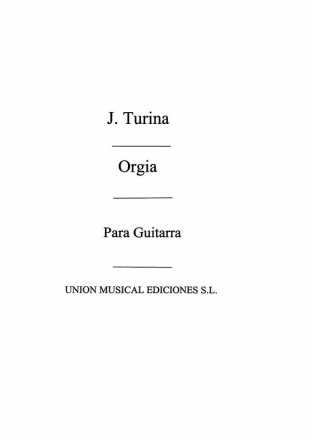 Joaqun Turina, Orgia De Danzas Fantasticas Gitarre Buch