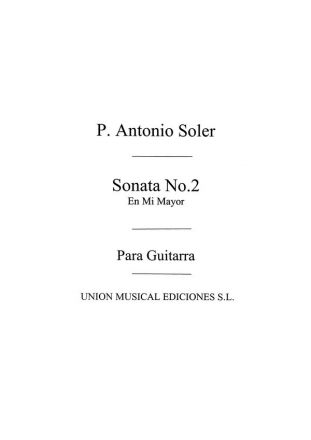 Sonata No.2 Gitarre Buch