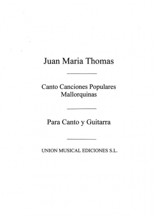 Cuatro Canciones Populares Mallorquinas Vocal and Guitar Buch