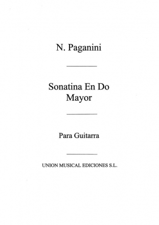 Niccol Paganini, Sonatina In C Major Gitarre Buch