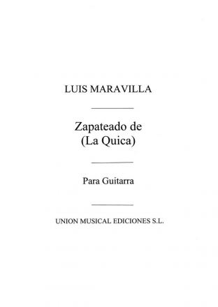 Zapateado De La Quica Gitarre Buch