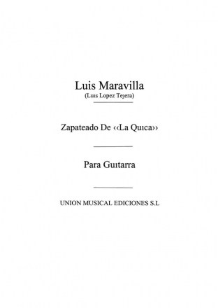 Zapateado De La Quica Gitarre Buch