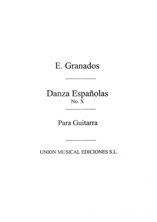 Danza Espanola No.10 Melancolica Gitarre Buch