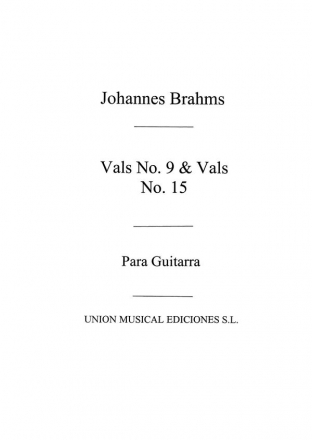 Vals No9 Y Vals No15 Op30 Gitarre Buch