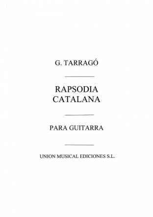 Rapsodia Catalana Gitarre Buch