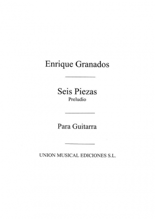 Preludio De Seis Piezas Sobre Cantos Pplrs Esp Gitarre Buch