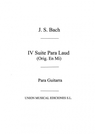 Suite No.4 Para Laud Gitarre Buch