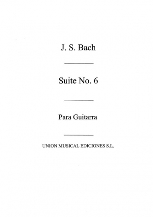 Suite No.6 Orig Para Viola Pomposa Gitarre Buch