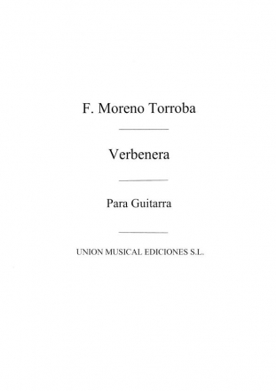 Moreno Torroba Verbenera Guitar Gitarre Buch