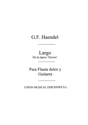 Handel-Large Flte und Gitarre Buch