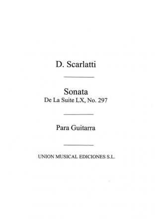 Sonata De La Suite Lx No297 Gitarre Buch