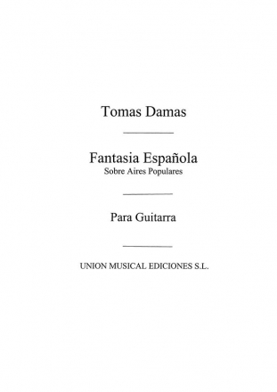 Fantasia Espanola Sobre Aires Popurales Gitarre Buch