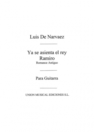 Ya Se Asienta El Rey Ramiro Romance Antiguo Gitarre Buch