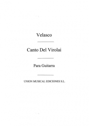 Canto Del Virolai En Honor Gitarre Buch