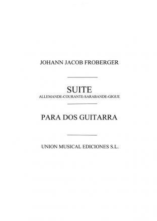 Johann Jakob Froberger, Suite Gitarre Buch