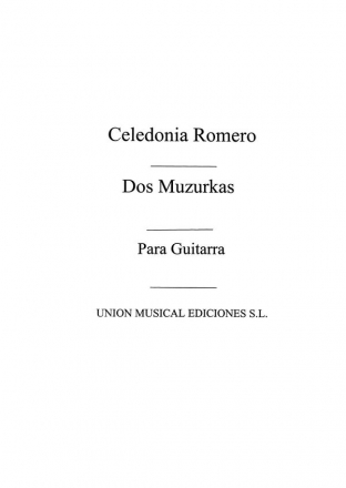 Dos Mazurkas Gitarre Buch