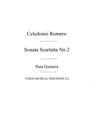 Sonata Scarlatta No.2 Gitarre Buch