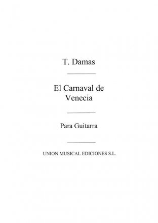 El Carnaval De Venecia Gitarre Buch