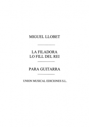 La Filadora/ Lo Fill Del Rei Gitarre Buch