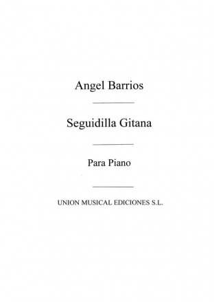 Seguidilla Gitana Suite For Piano Klavier Buch