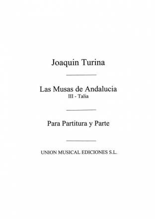 Joaqun Turina, Musas De Andalucia N03 Talia Piano Klavier Buch