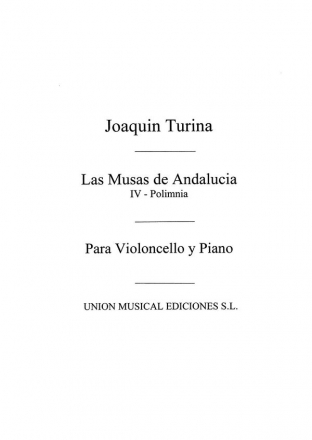 Joaqun Turina, Musas De Andalucia No4 Polimnia Piano Klavier Buch