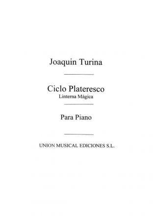 Joaqun Turina, Linterna Magina Op.101 Ciclo Plateresco For Piano Klavier Buch