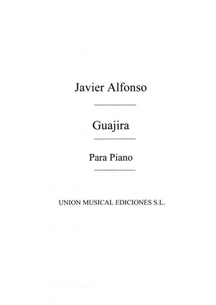 Guajira For Piano Klavier Buch