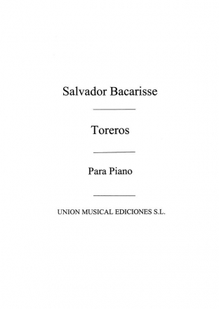 Toreros Pasodoble For Piano Klavier Buch